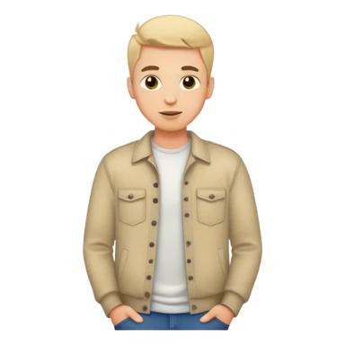 Chill guy with hands in pockets  sticker