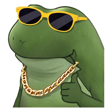  swag gold rizz sticker