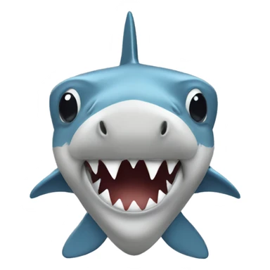 shark with a bear costume sticker