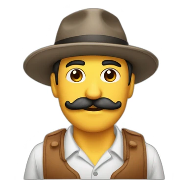 Gorro mostacho sticker