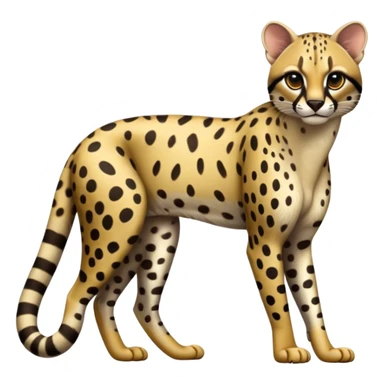 Genet-Ocelot-Cheetah-hybrid, full body sticker