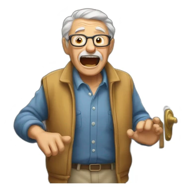 old-man-yells-at-doors sticker
