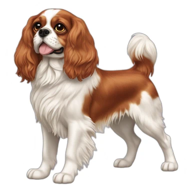 dog Cavalier King Charles Spaniel full height sticker