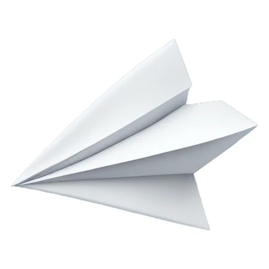 paper airplane on a blue background sticker