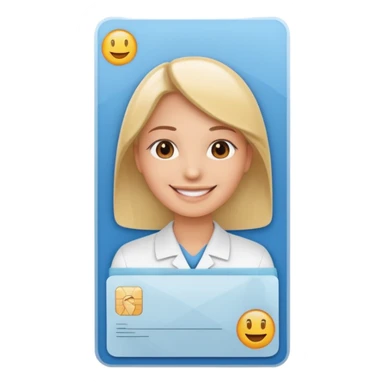 an employee’s card sticker