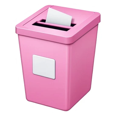 Pink pale ballot box  sticker