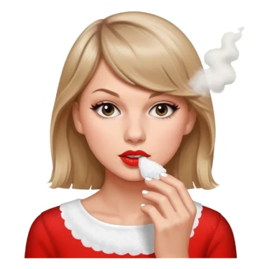 Taylor swift sniffing white powder sticker