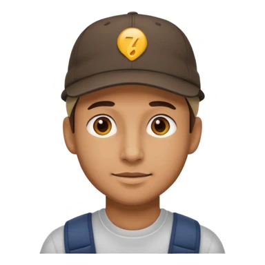 guy in a cap sticker