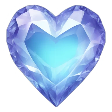 Crystal heart sticker