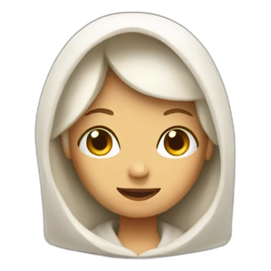 Holly burrito angel person sticker