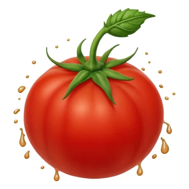 tomato going splat sticker