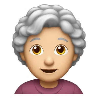 Granny with grandfather in question sticker