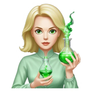 Nicole Kidman making green glowing potion  sticker