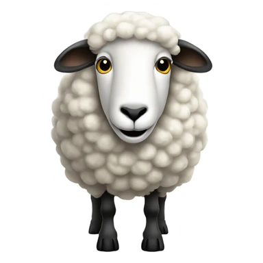 a sheep with a dollar sign sticker
