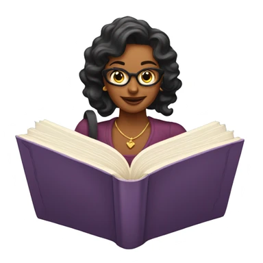 Open book that says Bookish Vixen in script writing sticker
