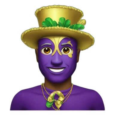Mardi gras emoji  sticker