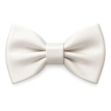 white designer bow tie sticker