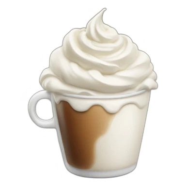 coffee with whipped cream  sticker
