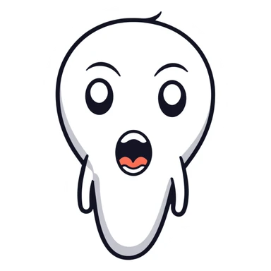 shocked face screaming sticker