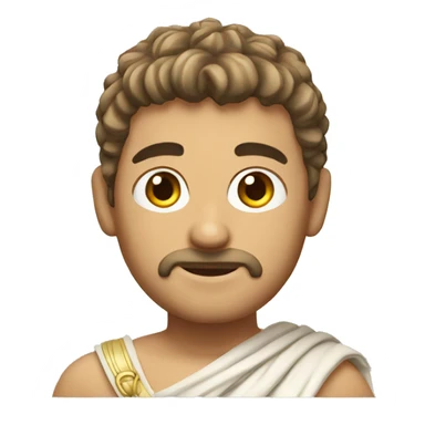 Greek guy toga  sticker