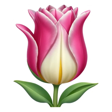 Una oveja linda con un tulipán rosa sticker