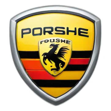 logo porsche sticker