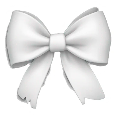 White bow sticker