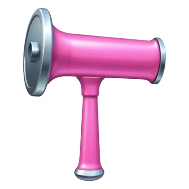 Pink big party hammer sticker