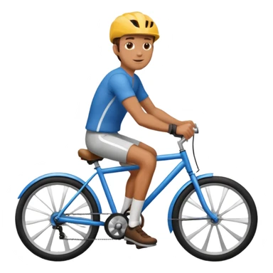 Man on bike  sticker