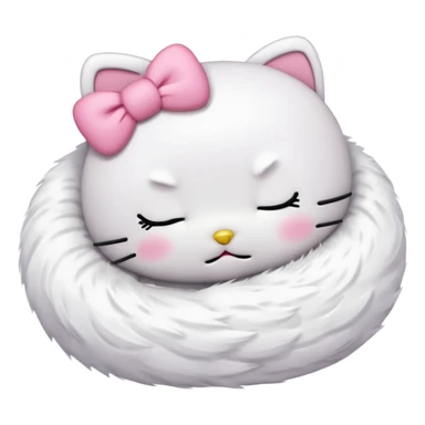 Hello kitty sleeps sticker