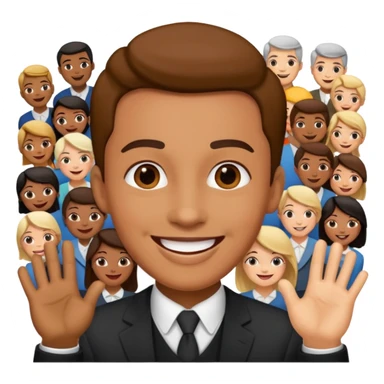 a famous artist collaborates with the audience sticker