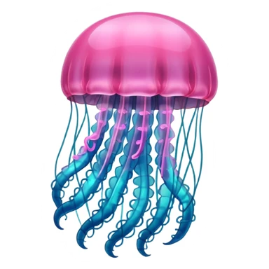 pink jellyfish  sticker