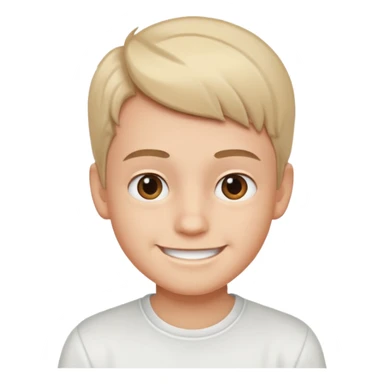 casual white shirt portrait boy smiling  sticker