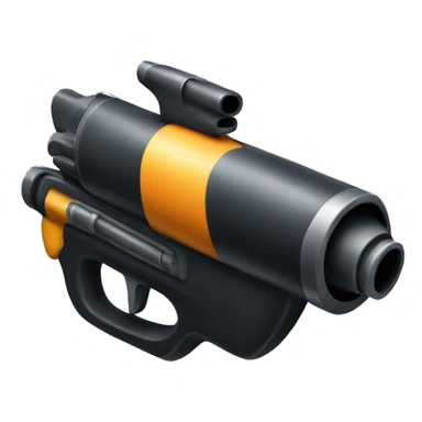 A black water blaster sticker