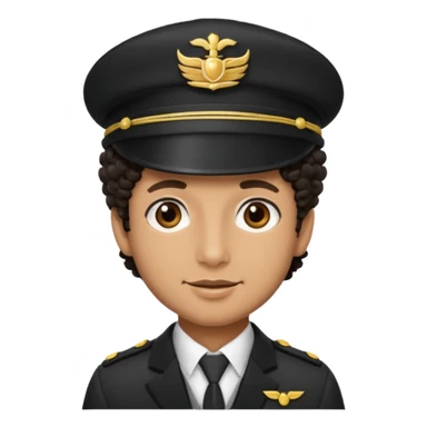 bellboy face curly sticker