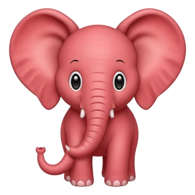 Strawberry elephant sticker