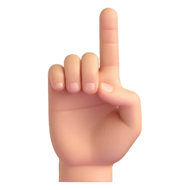 index finger pointing down sticker