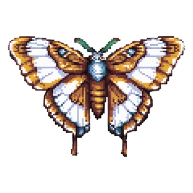 atlas moth with wings spread sticker