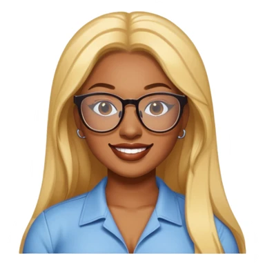 Megan Thee Stallion wear glasses sticker