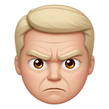 A 😡 but clam dowe but keep the face expression and make it blushing sticker