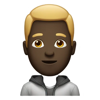 tall black man with high top sticker