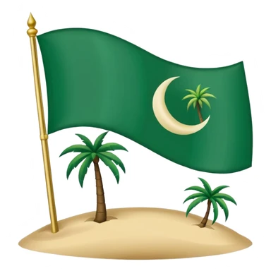 The flag of the Eastern Province in the Kingdom of Saudi Arabia. sticker