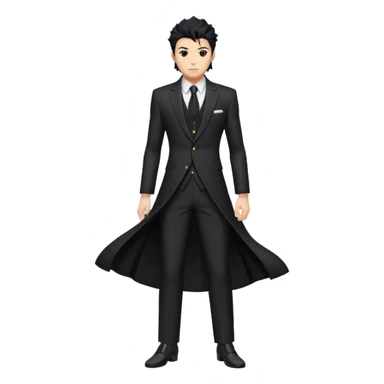 black shihakusho outfit sticker