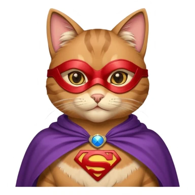 Cat hero sticker