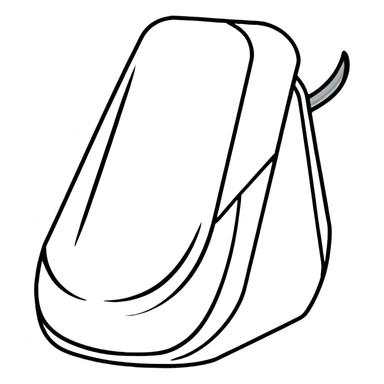 cartoonish metal nail in a wall, exaggerated features sticker