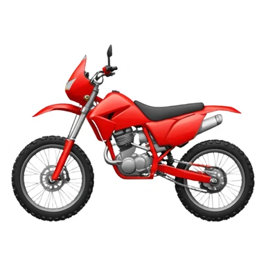 red enduro bike sticker