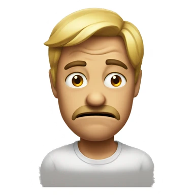 Disgusted emoji sticker