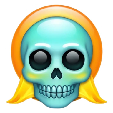 💀iphone emoji with aura skuttle💀 sticker