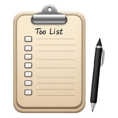 beige to do list sticker
