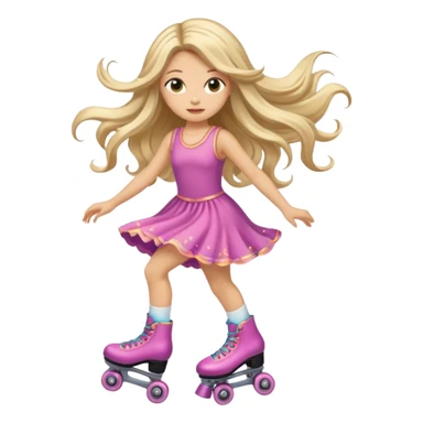 fairy on roller skates sticker